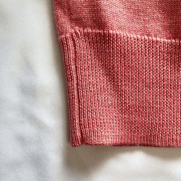 ARITZIA WILFRED FREE CAELA MERINO WOOL PINK GREY COLORBLOCK EMBROIDERED SWEATER - Picture 10 of 11